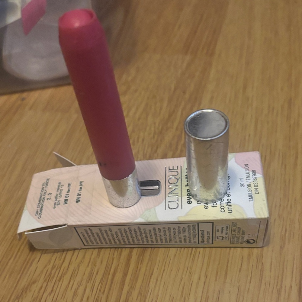 Clinique Lip Balm in Pink with Silver Cap